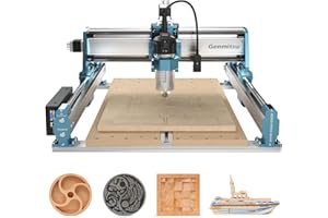 SAINSMART Genmitsu CNC Machine 4040-PRO MAX with 710W Trimmer CNC Router & Linear Rail Driven, 3 Axis Engraving Machine for Wood Metal Acrylic Cutting Milling