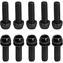 HUSABEJAIN Lot De 6 Boulons De Tige De Vélo M5 X 18 Mm Avec