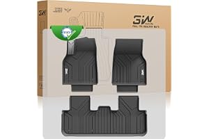 3W Golvmattor med Metallpedaler för Tesla Model Y Juniper 2025-2026 | För Premium/Performance/Standard, TPE Thorex™ Allväder, 3D Skräddarsydd Passform, Hundvänligt Biltillbehör, Vattentät