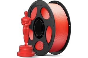 ANYCUBIC Filament PLA+, Filament PLA Plus Filament pour Imprimante 3D, 1.75mm Filament d'Impression 3D à Haute Solidité et Résistance à la Température, Rouge Vif 1KG