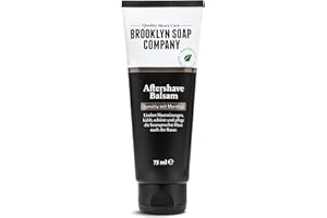 Brooklyn Soap Company Baume après-rasage 75 ml – Soin naturel après le rasage pour homme – Soulage les irritations cutanées, a un effet antibactérien et apaise la peau