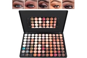 BRILLIANTDAY Trousse Trucchi Donna, Trousse Trucchi Ragazza, 88 Colore Palette di Ombretti per Trucco, Trucchi Tutto in Uno Tavolozza Completo Valigetta con Ombretto, Gloss, Rossetti e Polveri Viso