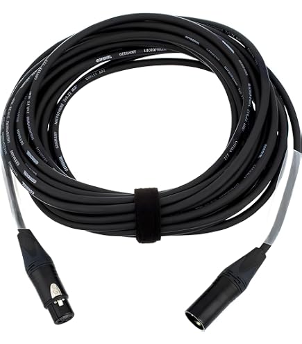 CORDIAL Câble Micro XLR 5m - Câble Microphone Symétrique Essentials Rean Silver Plaqué Argent