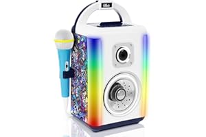 BAKAM Karaoke Machine for Kids Age 4-12 with 2 Microphones, Play Microphone for Kids Ages 3-5, Toddler Microphones Toy for Singing Great Boys Girls Birthday Gift