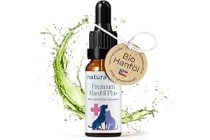 naturacbd Hanföl für Hunde & Katzen 1000mg – Hanföltropfen aus Hanfsamenöl, Zur Unterstützung von Fell & Wohlbefinden – Beruhigungsmittel für Hunde und Katzen natürliche Entspannung