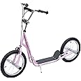 HOMCOM Adult Teen Push Scooter Kids Children Stunt Scooter Bike Bicycle Ride On 16" Pneumatic Tyres