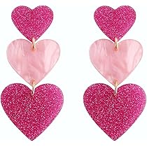 Roze oorbellen met een Swarovki-druppel