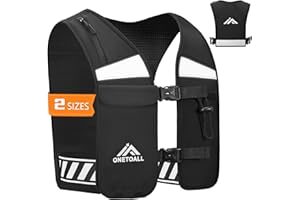 LOCAL LION ONETOALL Kamizelka do biegania, sportowa z odblaskami i wieloma kieszeniami, lekka, regulowana i bezpieczna do biegania, jazdy na rowerze i sportów na świeżym powietrzu