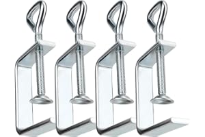 CAUTIOUS 4 Stück Edelstahl C Klemme Hochleistungs C Zwingen Kleine C-Klemmen für Holzbearbeitung 48mm Tischklemme Klemmschraube für Zwingen Holzarbeiten Werkzeug Autoreparatur