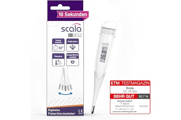 Scala SC 28 blanc flex Speed Thermomètre digital Blanc
