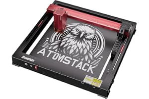 【𝙉𝙚𝙬 𝙑𝙚𝙧𝙨𝙞𝙤𝙣】ATOMSTACK A6PRO La-ser Engraver, High Power 4O, 36000mm/min La-ser Cutter Engraving Machine for DIY, Ideal for Wood and Acrylic Cutting & Engraving