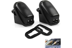 Raheem 2 boquillas de chorro de agua para limpiaparabrisas delantero, 4M5117666AD compatibles con Ford Focus Mk2 Mk3 C-Max Mondeo Mk4 Fiesta Mk5 Fusion Ka Galaxy 1708176 2N1117666AD