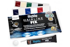 MagicEzy Hairline Fix - (Snow White)| Gelcoat Repair Kit | Fix Cracks and Scratches Like a Pro | Fibreglass Boat Repair Filler | Boats, Jet Skis, Fibreglass, PVC, Carbon Fiber, Plastic |