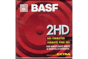 Diskettes New Basf 2HD DOS, doppelseitig, 8,9 cm