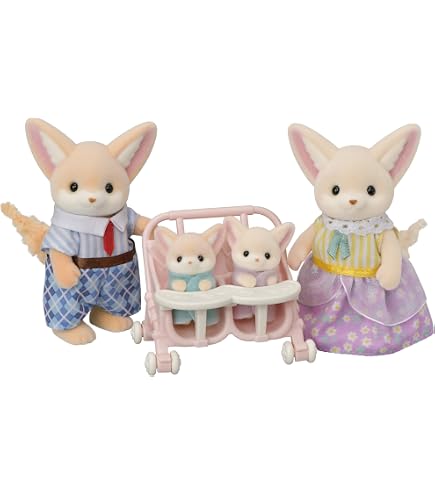SYLVANIAN FAMILIES - Les Jumeaux Fennec - 5697 - Dollhouse Playsets - Figurines