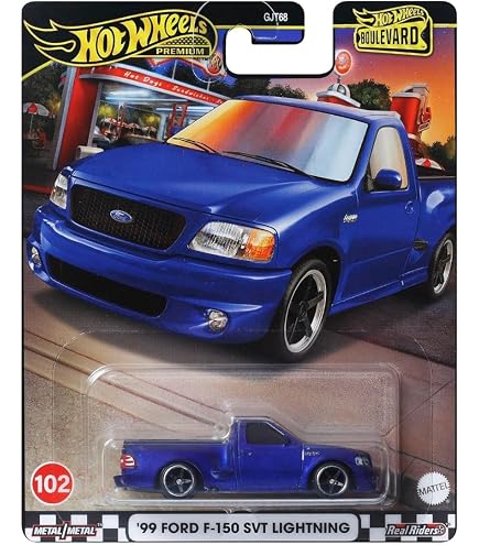 Hot Wheels Ford F-150 Lightning Custom – HW Green Speed Serie 5/10, 1:64 Modellauto, Schwarz, Short Card