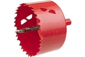 wolfcraft Otwornica BIM ø 80 mm I 5485000 I Do materiałów do suchej zabudowy, drewna, tworzyw sztucznych i metali, głębokość cięcia 40 mm