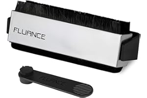 Fluance Reinigungsset für Schallplatten und Eingabestift, mit 2-in-1 antistatischer Kohlefaser und weicher Samt-LP-Bürste und Eingabestift-Bürste (VB52)
