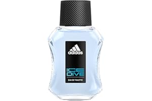 COTY adidas Ice Dive Eau de Toilette, długo utrzymujący się męski zapach z orzeźwiającą nutą cytrusową i aromatyczną paczulą, 50 ml