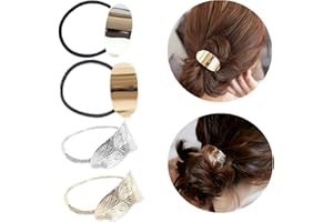 PPX 4 spinek do końskiego ogona, bransoletka z linki metalowej, pasma do włosów, linka do nawijania, akcesoria na prezent