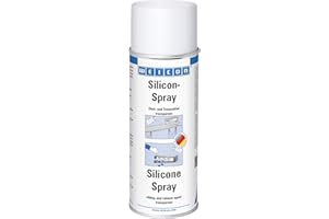 WEICON Spray Silicone 400ml / Agent de lubrification et séparation / Protection et entretien des plastiques, caoutchouc et métaux