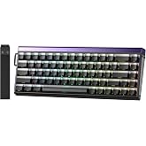 Aula Hero 68 He Manyetik Klavye Rapid Trigger Jade King Switch 8000Hz RGB Neon TKL Hot Swap Oyuncu Klavyesi Siyah