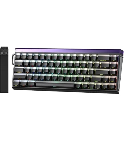 EPOMAKER RT100 Mekanik Klavye, Retro Oyun Klavyesi, Ekranlı, BT5.0