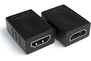 ‎JAMEGA JAMEGA - HDMI Verlängerung 2er Pack | HDMI zu HDMI Kopplung Adapter Buchse | 1080p Full HD 4K Ultra HD| Vergoldete Kontakte