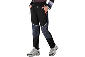 ANGEL CITIZ Kinder Softshellhose Winter Skihose für Jungen & Mädchen Thermo Regenhose Kinder mit Reflektoren Wathose Wanderhose Outdoor 116-158