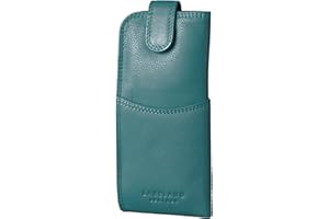 Lakeland Leather Glasses and Sunglasses Case – Real Leather Protective Holder for Reading Glasses, Eyewear, and Shades – Slim and Durable Pouch