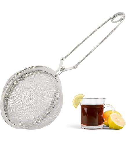 Tee-Ei Aus Rotem Jaspis – Edelstahl-Teefilter Mit Kristall & Kette Für Losen Tee