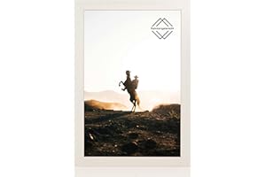 RAHMENGALERIE24 Cadre photo à accrocher - En MDF - 80 x 100 cm - Blanc - 40 tailles différentes - Sélectionnables - Sans passe-partout - Aliyah