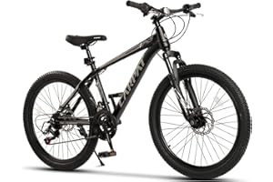 ‎CARPAT SPORT CARPAT SPORT 26 29 Inch Mountain Bike for Boys, Girls, Women and Men, Disc Brake, 21 Speed Gears, Aluminium Frame, Hardtail Bicycle Youth Bicycle MTB