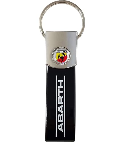 Porte-clés Abarth Officiel - Double Face Métal émaillé - 40mm - Cadeau Fan De Voiture