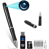 SURKOS Mini Hidden Spy Camera Camouflaged Pen, Wireless Surveillance Camera (Pack Premium 2MP Super HD with MicroSD 32GB U3,