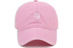 MAZELIKEHOOD Baseball Cap Adjustable Breathable Sport Casual Cotton Unisex Heart Sun Hat for Women Men