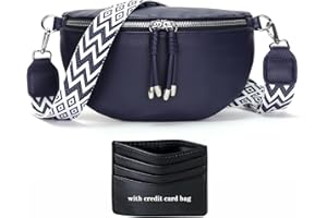 SOGYECS Bauchtasche Damen Veganes Leder Crossbody Bag Damen Umhängetasche Damen Klein Handytasche Zum Umhängen Blau