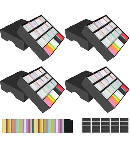 Caja De Almacenamiento Para Más De 12.000 Cartas – Con 48 Separadores Y Ventana Visible