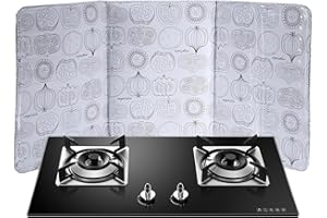 MUTUER Plaque Anti Projection Cuisine Pliable, 3 Côtés Protection Projection Cuisson, d'huile Pliable Outil de Cuisson Anti-éclaboussures, Protection pour la Cuisine et Plaque de Cuisson