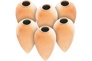 ‎ROYAL GARDINEER Royal Gardineer Wasserspender Pflanzen: 6er-Set Terracotta Wasserspender Classico für Topfpflanzen, je 125ml (Durstkugeln, Pflanzen Bewässerung Terracotta, Feuchtigkeitsmesser)