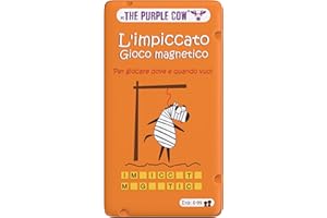 THE PURPLE COW Purple Cow - Le pendu. Jeu magnétique, Couleur Orange, 7290016026917, à partir de 6 Ans