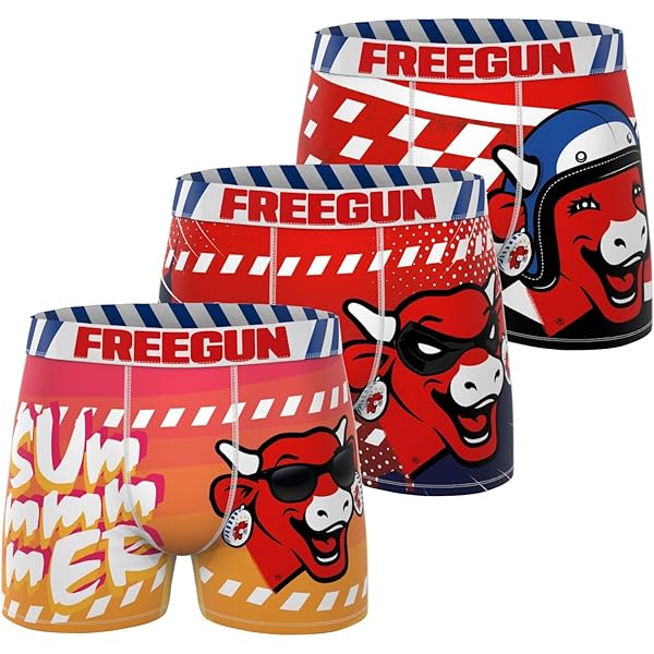 Lot de 3 boxers enfant la Vache qui Rit