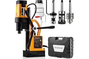 Kernbohrmaschine Bohrmaschine Standbohrmaschine Bohrfutter Magnetbohrmaschine für Metallbearbeitung mit Ständer, Borkop Aufnahme, Morsekegel und Weldon Aufnahme MELVER MV-28RE set 3