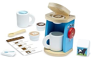 Melissa & Doug Set Di Legno Teiera Per Preparare E Servire Il tè, Giocattoli di ruolo, Giochi in legno, Giocattoli Montessori, Regalo per Bambina E Bambino dai 3 4 5 6 7 Anni