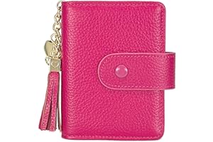 RIDIRUN Skórzane etui na karty kredytowe i wizytówki dla kobiet.