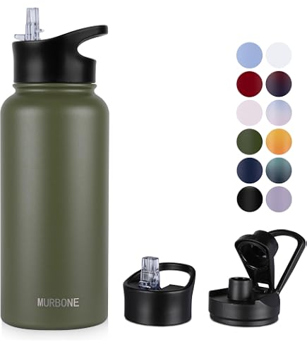 Isolierte Edelstahl-Wasserflasche 900 Ml Mit Strohhalm & Tragetasche – Perfekt Für Sport, Outdoor & Alltag