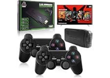 Integrated retro 4K game console with dual 2.4G wireless controllers, plug-and-play video game stick, built-in 3,500 games, 9