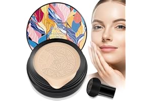 KFDDRN Mushroom Head Air Cushion CC Cream With Moisturizing Foundation - Natural Concealer for All Skin Types (100g)