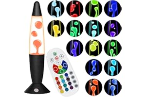 Besight 17 Colores Líquido Movimiento Lamp 34cm con Mando a Distancia para Niños Adultos Decoración del Hogar, Dormitorio, Oficina, Navidad Cumpleaños San Valentín Regalo