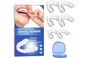 CINSERSR Beißschiene für Die Nacht 6 Stück Knirscherschiene für Nacht Knirscherschiene Schnarchschiene Geeignet zur Verbesserung der Schlaf- und Atemqualität in Der Nacht